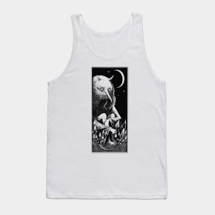 Night devil picks mushrooms Tank Top